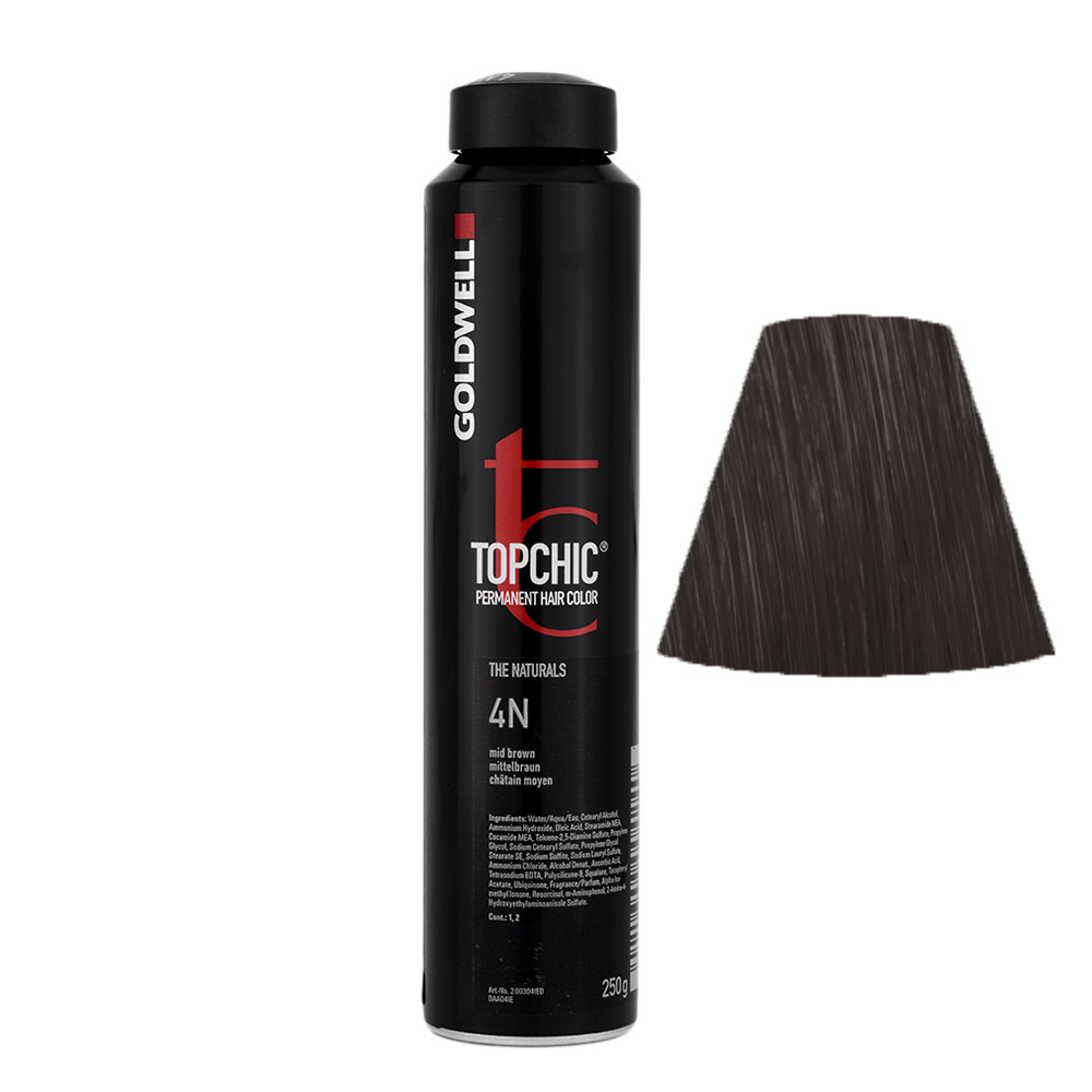 Topchic 1 x 250gr Tinta per Capelli Castano Scuro in Bombola