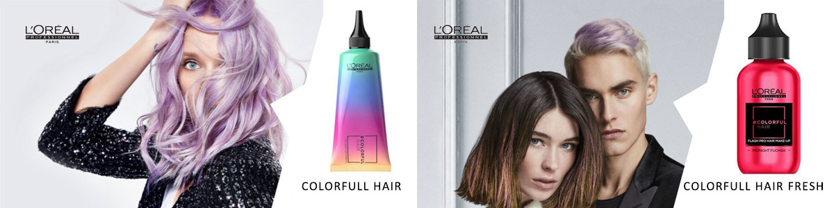 Colorful hair - temporary coloring