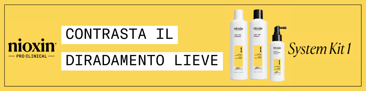 Sistema 1 - diradamento lieve capelli naturali
