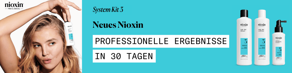 System 3 – leichtes Ausdünnen von trockenem behandeltem oder geschädigtem Haar