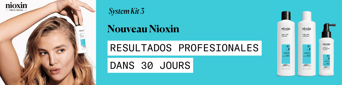 Système 3 - léger amincissement des cheveux secs traités ou abîmés